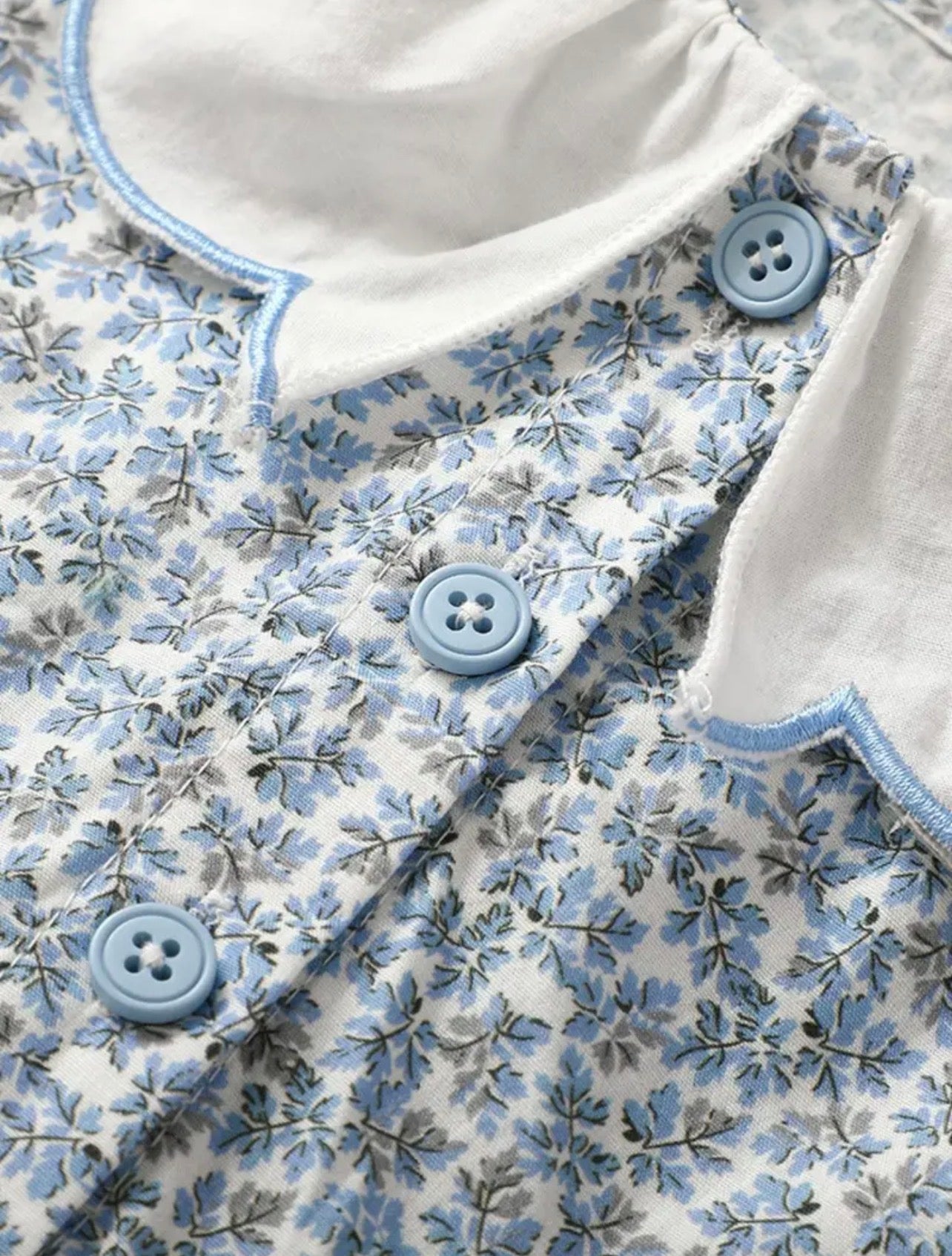 Vestido flores celestes