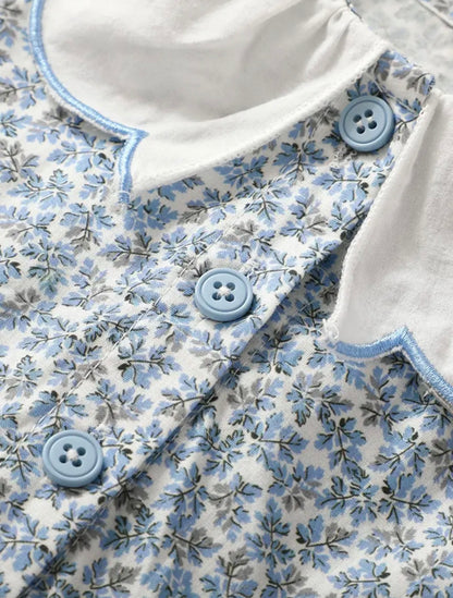 Vestido flores celestes