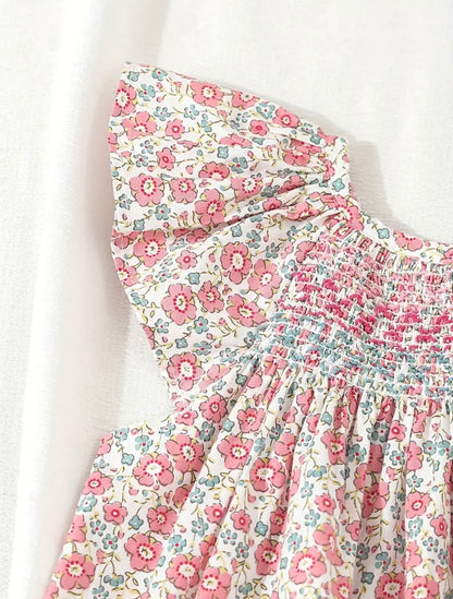 Vestido rosado niña